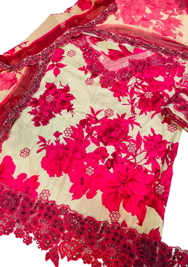 Iznik | Skin Maroon - Lawn Printed 3Pc