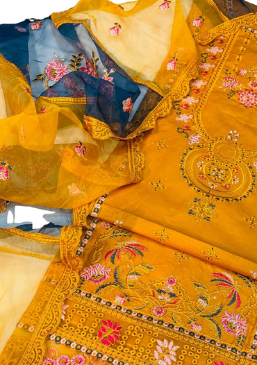 Ramsha Cotton Fancy 3 Pcs Unstitched