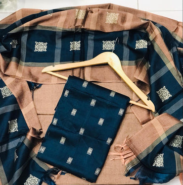 Susi JayCard Work Unstitched 3 Pcs | Chapter #1