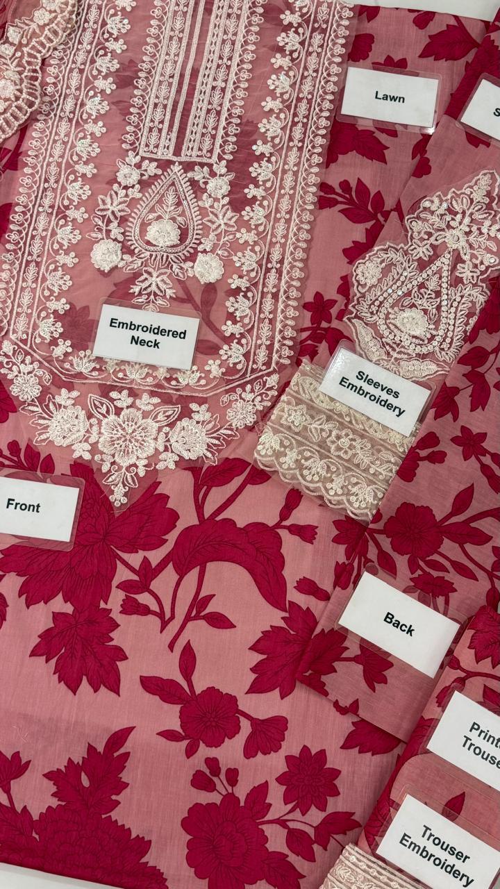 Maria B Printed Lawn Unstitched 3PC