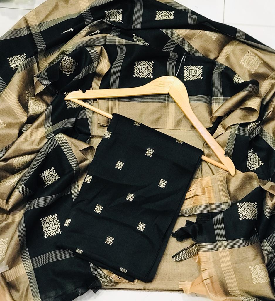 Susi JayCard Work Unstitched 3 Pcs | Chapter #1