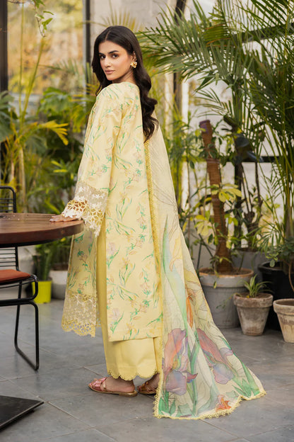 olivine Embroidery Lawn 3 Pcs Suit