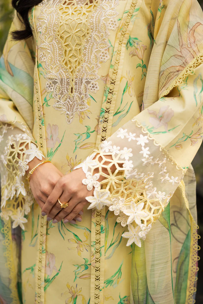 olivine Embroidery Lawn 3 Pcs Suit