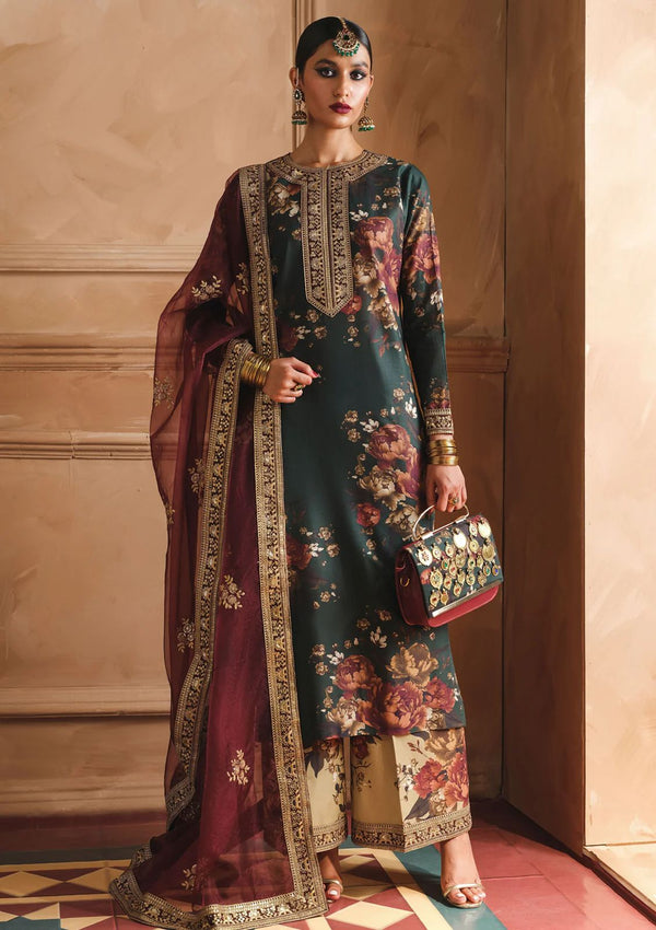 Branded Humjoli Printed Lawn 3 Piece | Unstitched