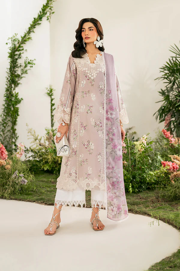 Iznik Unstitched Embroidered Lawn 3 Peice