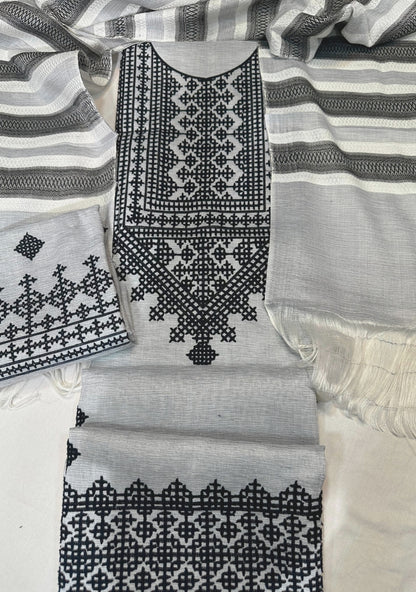 Khadhar Luxury Unstitched  3 Pcs