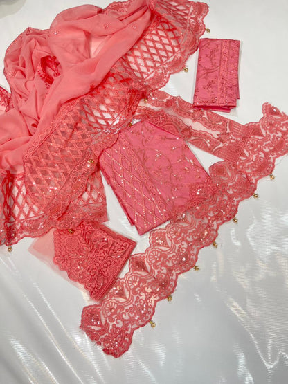 Anaya Embroidered Cotton Shiffon Dupatta