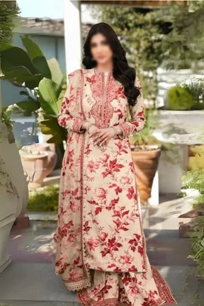Aneela's Luxury 3Pc Embroidered Lawn Dress