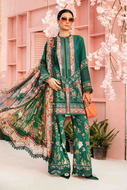 Maria B Digital Lawn Embroidered Dress