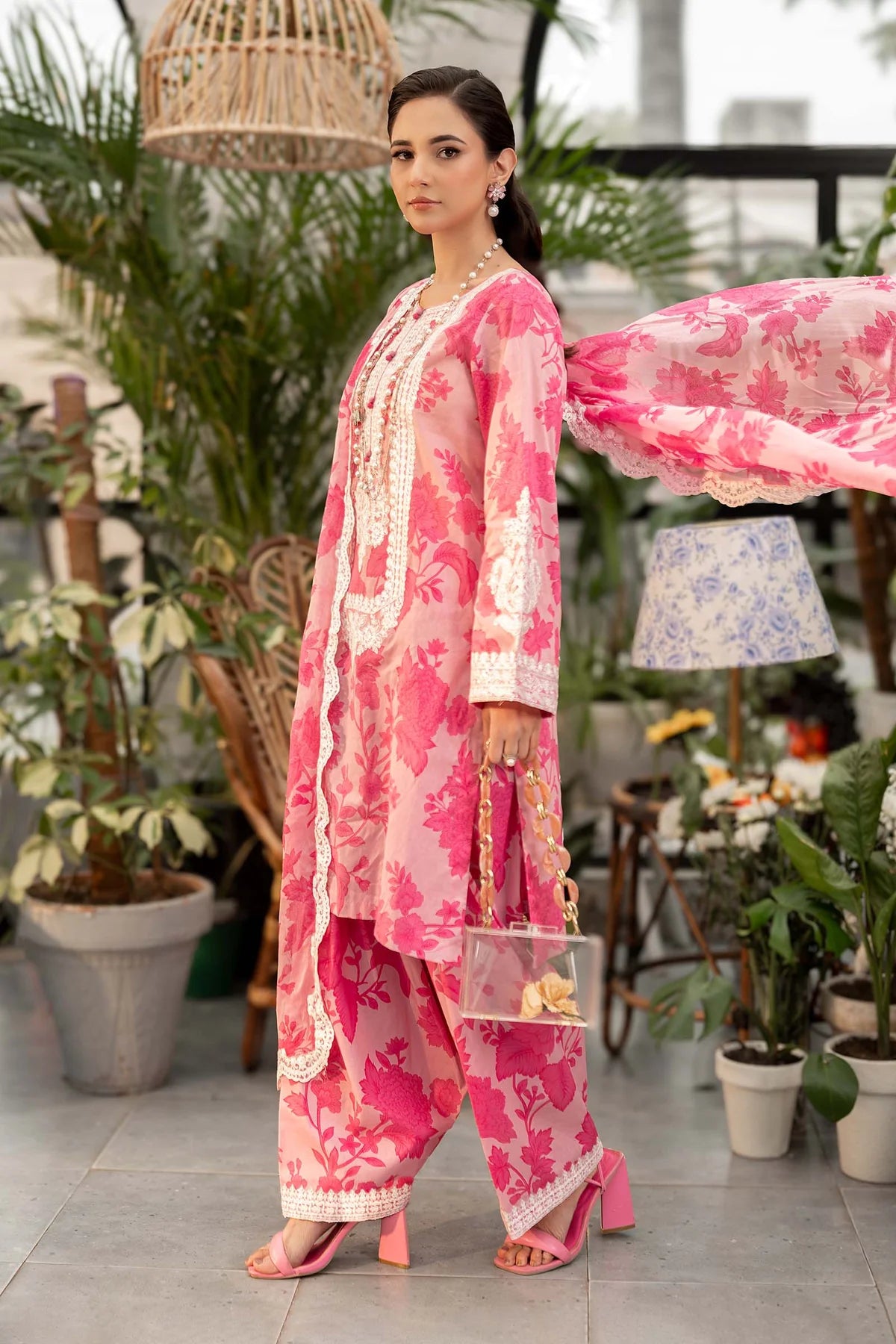 Maria B  Printed Lawn Unstitched 3PC