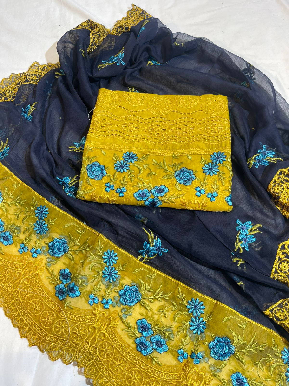 Elaf Heavy Embroidered Cotton