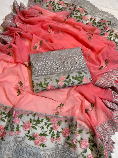 Elaf Heavy Embroidered Cotton