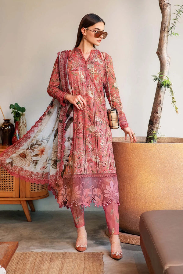 Maria.B MPrints Embroidered Lawn Unstitched 3Pc Suit