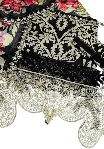 Maria.B MPrints Unstitched Printed 3 Peice Suit