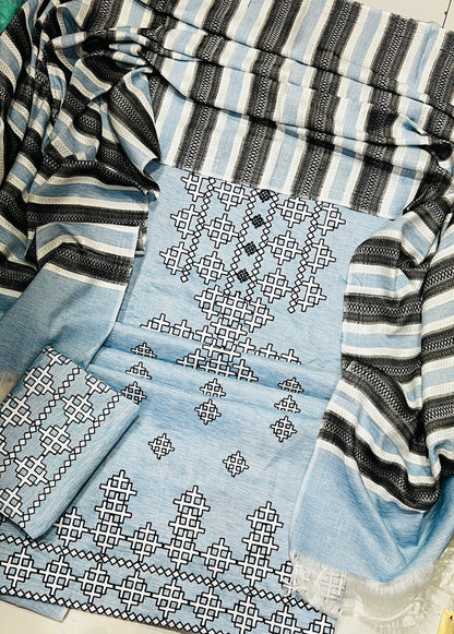 Winter Collection Khaddar Stuff 3 Piece Suit