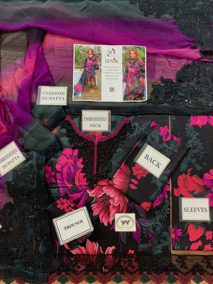 Iznik Digital Printed Lawn