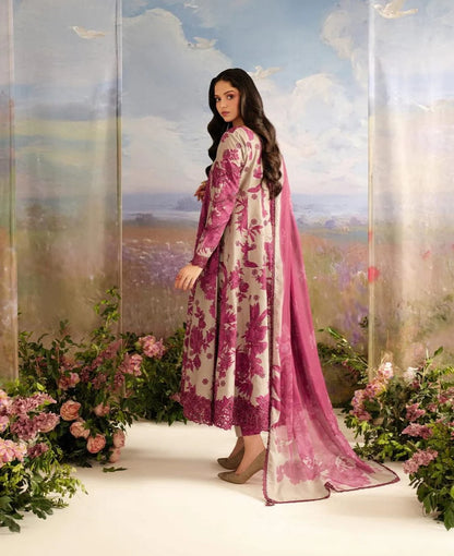 Iznik | Skin Maroon - Lawn Printed 3Pc