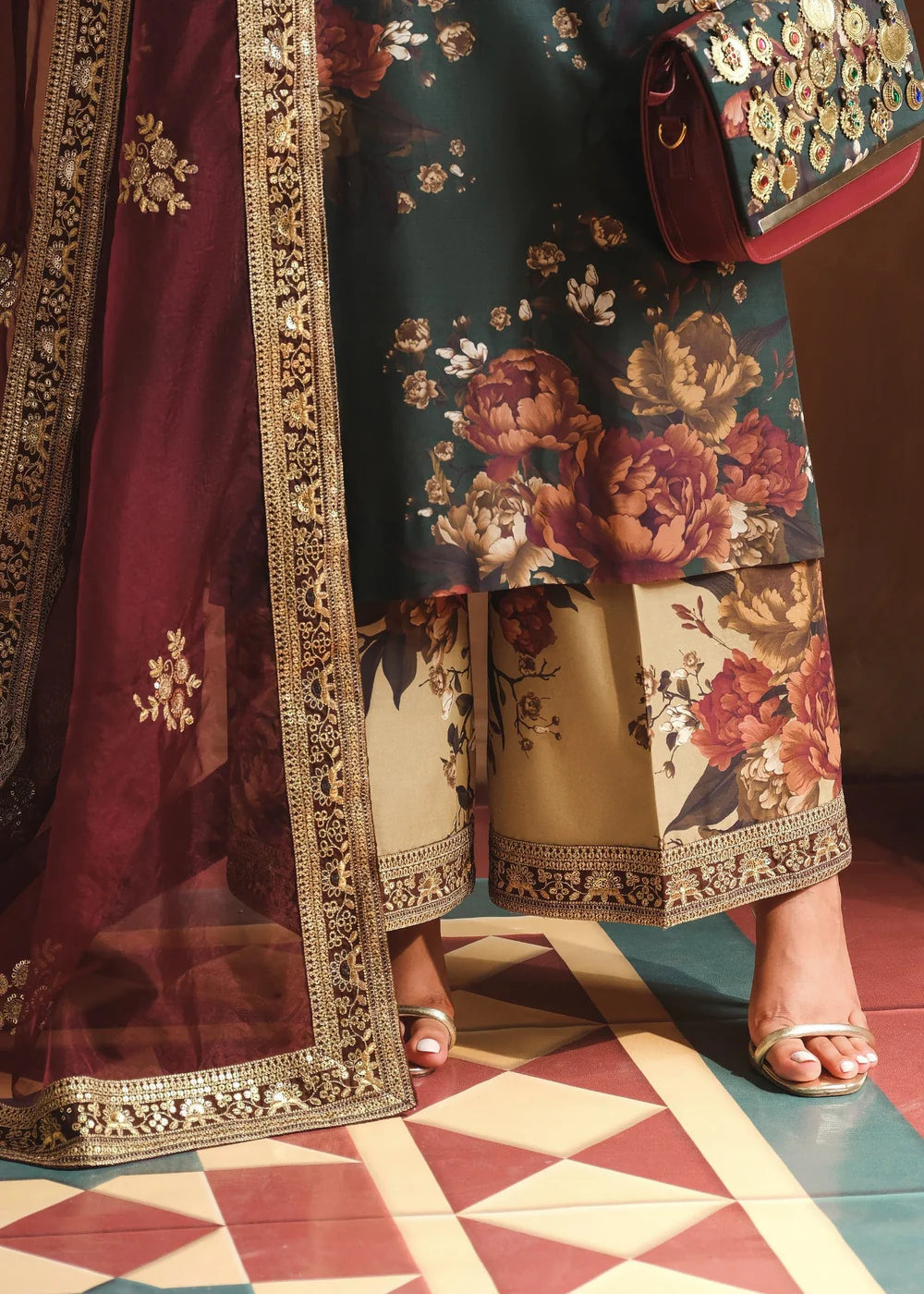 Branded Humjoli Printed Lawn 3 Piece | Unstitched