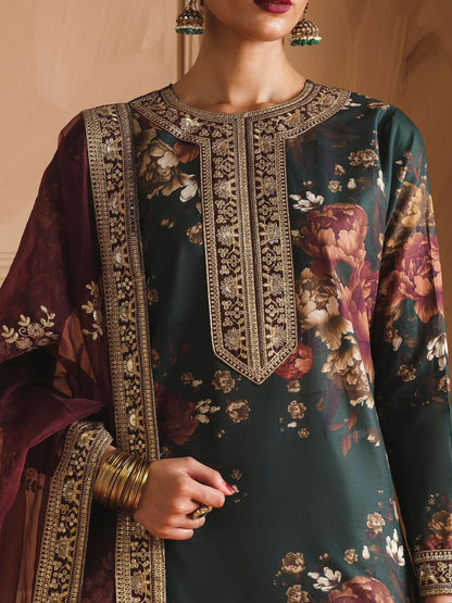 Branded Humjoli Printed Lawn 3 Piece | Unstitched