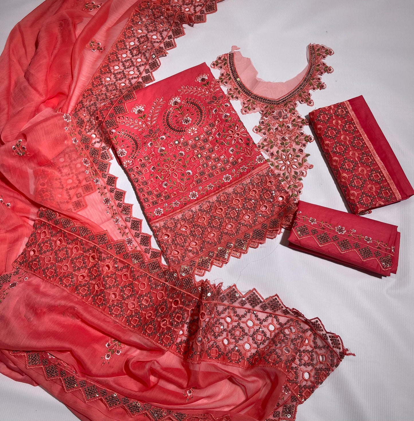 Luxury Ramsha Embroidered Cotton