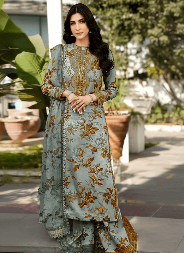 Aneela's Luxury Printed Lawn 3 Piece